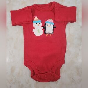 Newborn Long Sleeve Christmas Onesie